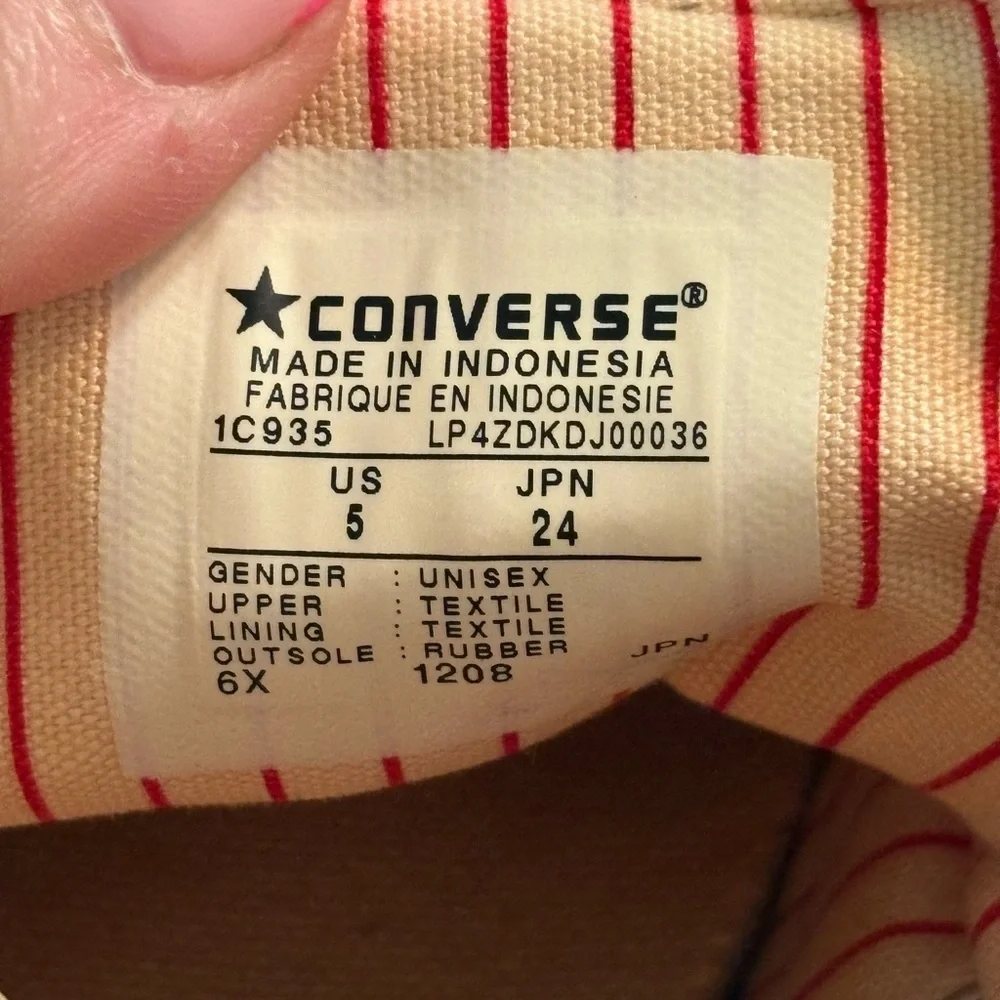 Converse Chuck Taylor High-Top Sneakers - Unisex size 5